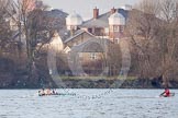 The Boat Race season 2013 - fixture CUBC vs Leander.
River Thames Tideway between Putney Bridge and Mortlake,
London SW15,

United Kingdom,
on 02 March 2013 at 15:59, image #159