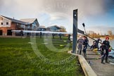 Photo 1303131649435D27394HaraldJoergens The Boat Race season 2013 - OUWBC training: The Oxford University Fleming Boathouse in Wallingford, OUWBC's Bloe Boat and reserve boat Osiris getting ready for a training session..
Fleming Boathouse,
Wallingford,
Oxfordshire,
United Kingdom,
on 13 March 2013 at 16:49, image #20