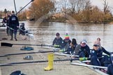 Photo 1303131650585D27421HaraldJoergens The Boat Race season 2013 - OUWBC training: The OUWBC Blue Boat squad getting ready at Fleming Boathouse - bow Mariann Novak, Alice Carrington-Windo, Mary Foord-Weston, Jo Lee, Amy Varney, Harriet Keane, Anastasia Chitty, stroke Maxie Scheske, and cox Katie Apfelbaum. In the background the Osiris crew..
Fleming Boathouse,
Wallingford,
Oxfordshire,
United Kingdom,
on 13 March 2013 at 16:51, image #28
