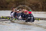 The Boat Race season 2013 - OUWBC training: The OUWBC Blue Boat in training for the 2013 Women's Boat Race on the River Thames near Wallingford: Bow Mariann Novak, then Carrington-Windo, Mary Foord-Weston, Jo Lee, Amy Varney, Harriet Keane, Anastasia Chitty, stroke Maxie Scheske, and cox Katie Apfelbaum..
River Thames,
Wallingford,
Oxfordshire,
United Kingdom,
on 13 March 2013 at 17:01, image #38