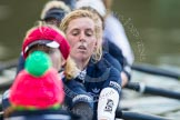 The Boat Race season 2013 - OUWBC training: The OUWBC Blue Boat crew - cox Katie Apfelbaum, stroke Maxie Scheske, Anastasia Chitty, in focus Harriet Keane, Amy Varney, Jo Lee, Mary Foord-Weston, Alice Carrington-Windo, and bow Mariann Novak..
River Thames,
Wallingford,
Oxfordshire,
United Kingdom,
on 13 March 2013 at 17:04, image #60