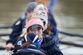 The Boat Race season 2013 - OUWBC training: The crew of Osiris, the OUWBC reserve boat: Cox Sophie Shawdon, stroke Emily Chittock, then Annika Bruger, Caitlin Goss, Rachel Purkess, Eleanor Darlington, Hannah Ledbury, Elspeth Cumber,  and bow Coralie Viollet-Djelassi..
River Thames,
Wallingford,
Oxfordshire,
United Kingdom,
on 13 March 2013 at 17:05, image #72