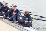 The Boat Race season 2013 - fixture OUWBC vs Olympians: In the Oxford (OUWBC) reserve boat Osiris 7 seat Annika Bruger, stroke Emily Chittock and cox Sophie Shawdon..
Dorney Lake,
Dorney, Windsor,
Buckinghamshire,
United Kingdom,
on 16 March 2013 at 11:02, image #13