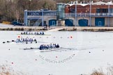 The Boat Race season 2013 - fixture OUWBC vs Olympians: The training session at Dorney Lake is coming to an end with the two OUWBC boats, the Blue Boat in front and the reserve boat Osiris behind and the Olympians boat near the pontoon..
Dorney Lake,
Dorney, Windsor,
Buckinghamshire,
United Kingdom,
on 16 March 2013 at 12:21, image #246