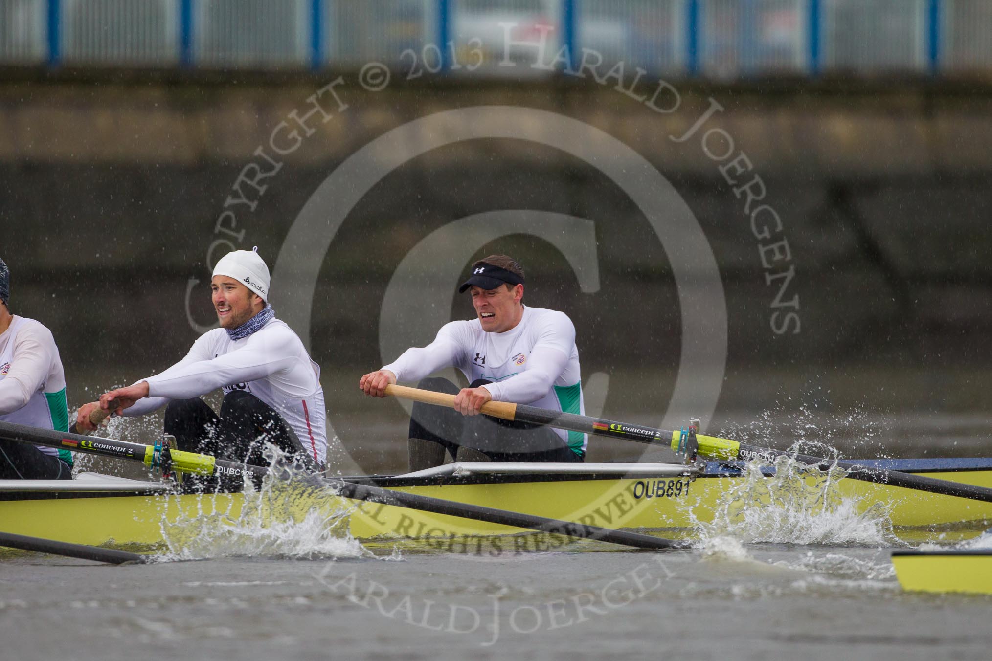 The Boat Race season 2013 - fixture OUBC vs German Eight.
River Thames,
London SW15,

United Kingdom,
on 17 March 2013 at 15:02, image #65