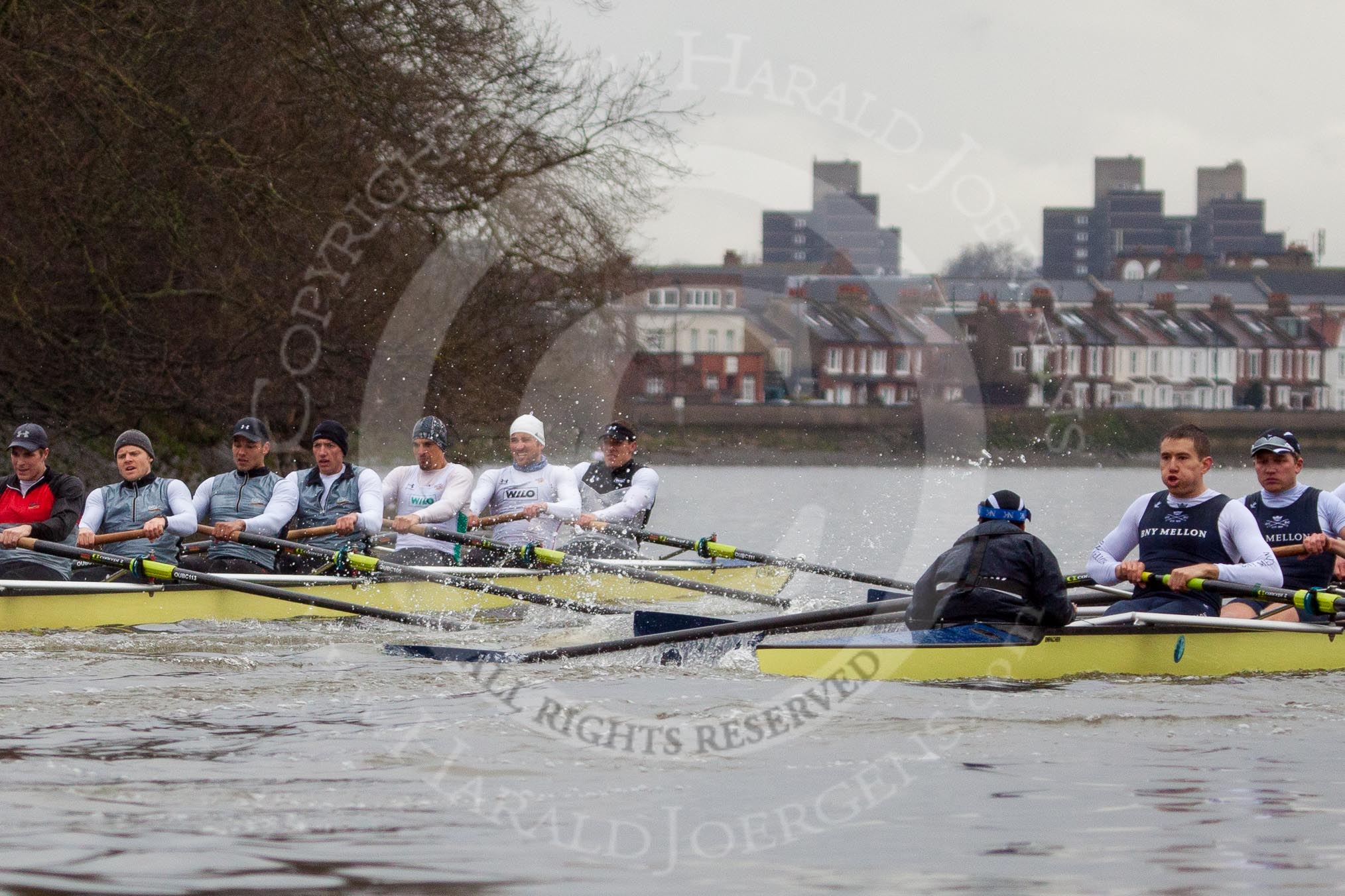 The Boat Race season 2013 - fixture OUBC vs German Eight.
River Thames,
London SW15,

United Kingdom,
on 17 March 2013 at 15:26, image #137