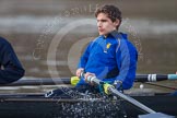 The Boat Race season 2013 - CUWBC training: The OULRC boat -  2 seat Benjamin Bronselaer..
River Thames near Remenham,
Henley-on-Thames,
Oxfordshire,
United Kingdom,
on 19 March 2013 at 16:02, image #98