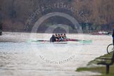 The Boat Race season 2013 - CUWBC training: The CUWBC Lightweights boat passing Temple Island, in the background on the right the CUWBC Blue Boat..
River Thames near Remenham,
Henley-on-Thames,
Oxfordshire,
United Kingdom,
on 19 March 2013 at 16:32, image #172