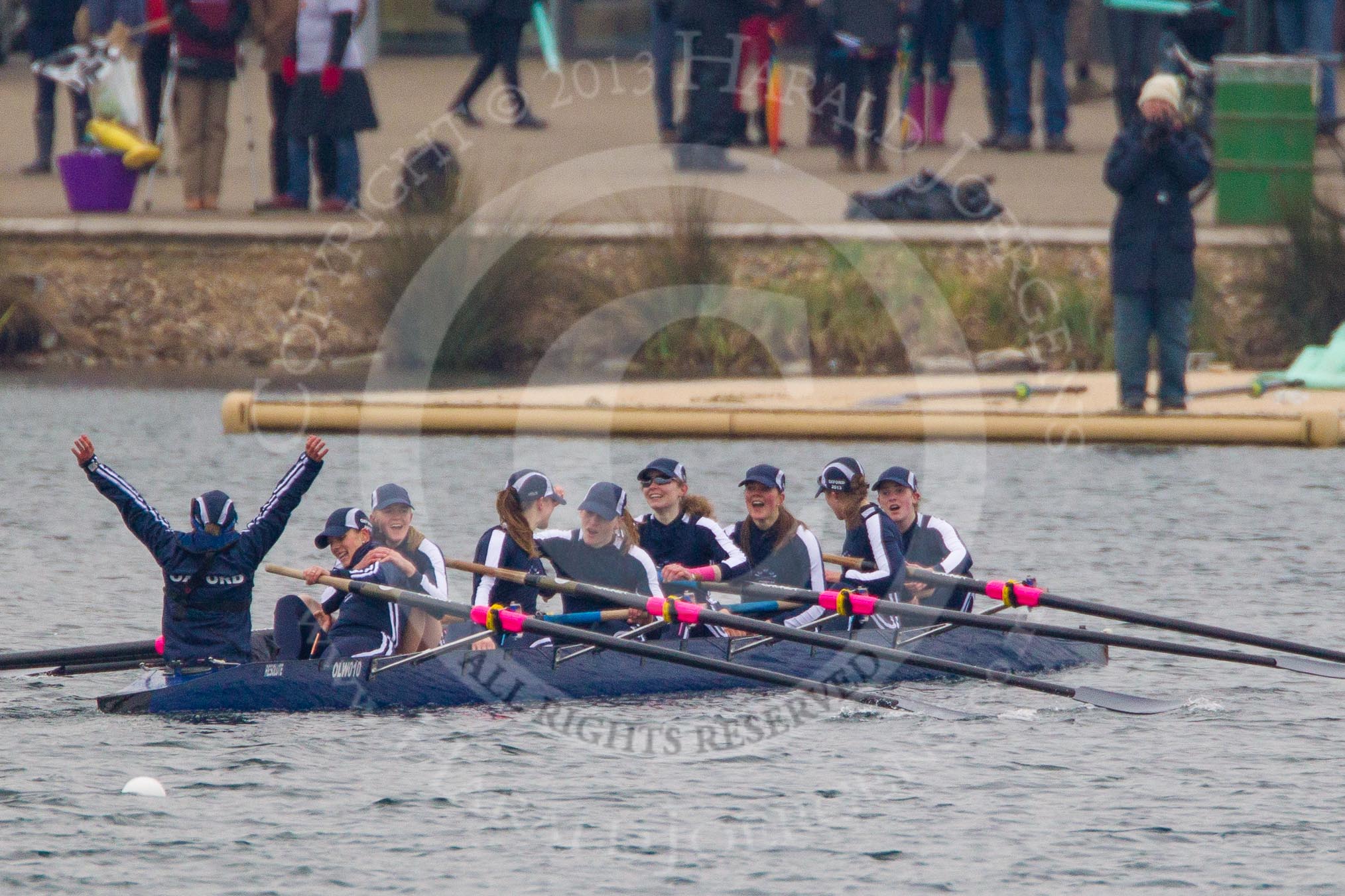 The Women's Boat Race and Henley Boat Races 2013.
Dorney Lake,
Dorney, Windsor,
Buckinghamshire,
United Kingdom,
on 24 March 2013 at 14:42, image #363