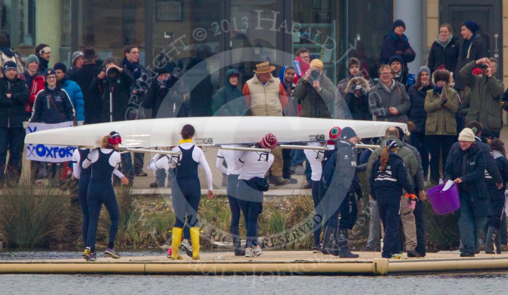 The Women's Boat Race and Henley Boat Races 2013.
Dorney Lake,
Dorney, Windsor,
Buckinghamshire,
United Kingdom,
on 24 March 2013 at 15:21, image #489