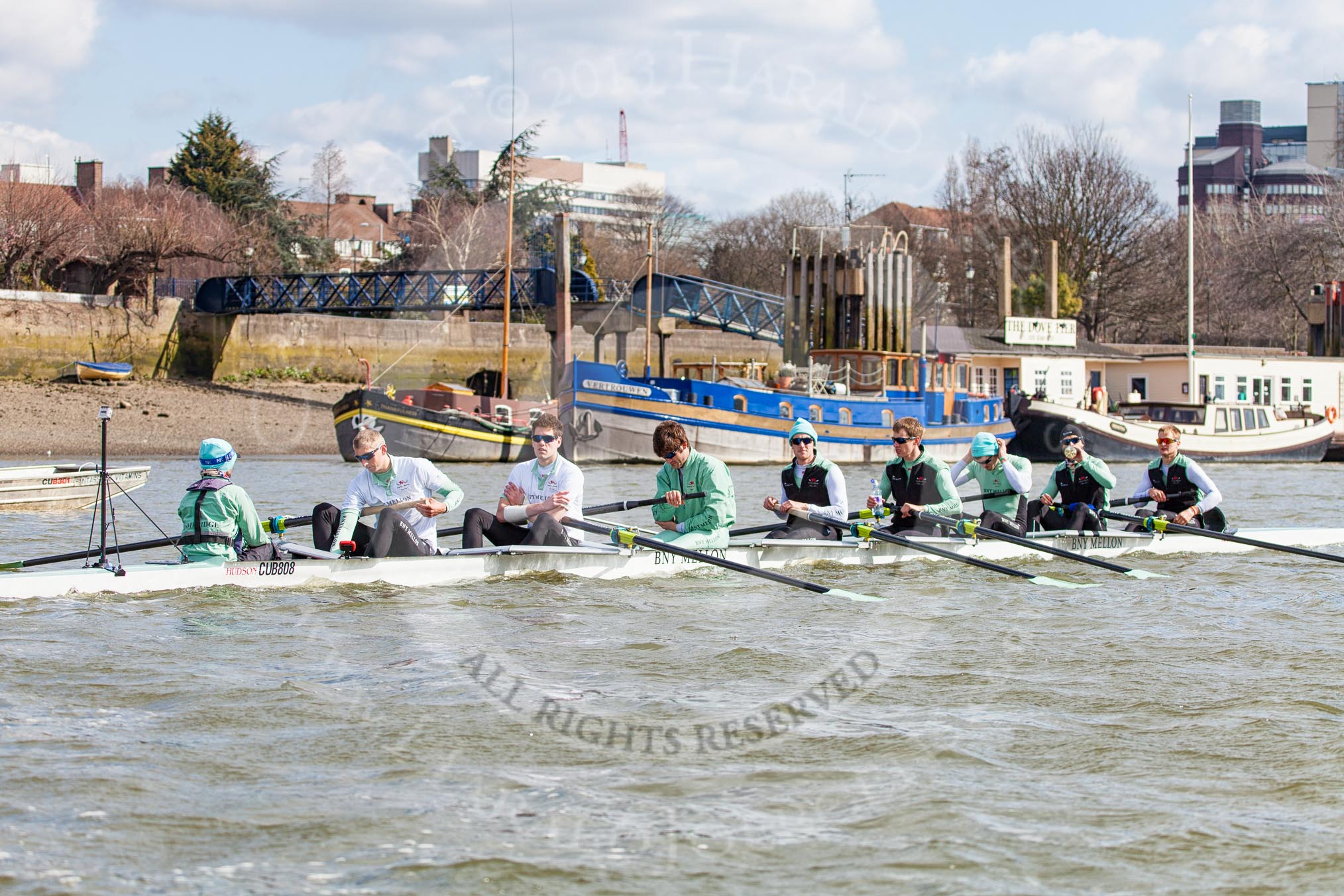 The Boat Race season 2013 -  Tideway Week (Friday) and press conferences.
River Thames,
London SW15,

United Kingdom,
on 29 March 2013 at 10:35, image #28