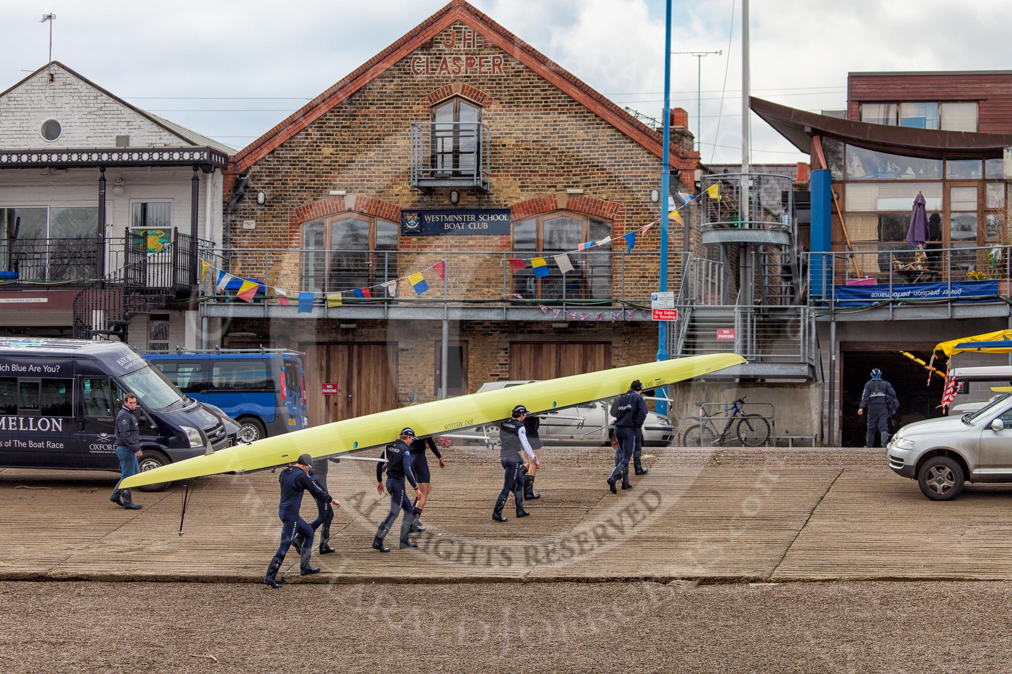 The Boat Race season 2013 -  Tideway Week (Friday) and press conferences.
River Thames,
London SW15,

United Kingdom,
on 29 March 2013 at 11:37, image #125