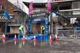 The Boat Race 2013: Cleaning the dark blue carpet for the Oxford squad, hours before the 2013 Boat Race..
Putney,
London SW15,

United Kingdom,
on 31 March 2013 at 11:06, image #4