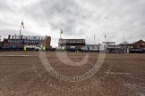 The Boat Race 2013: Preparations for the 2013 Boat Race, seen from Thames level with the river at low tide..
Putney,
London SW15,

United Kingdom,
on 31 March 2013 at 13:11, image #61