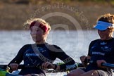 The Boat Race season 2014 - Women's Trial VIIIs (OUWBC, Oxford): Boudicca: 7 Maxie Scheske, 6 Lauren Kedar..
River Thames between Putney Bridge and Mortlake,
London SW15,

United Kingdom,
on 19 December 2013 at 12:58, image #187