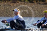 The Boat Race season 2014 - Women's Trial VIIIs (OUWBC, Oxford): Cleopatra:  6 Elo Luik, 5 Harriet Keane..
River Thames between Putney Bridge and Mortlake,
London SW15,

United Kingdom,
on 19 December 2013 at 12:58, image #193