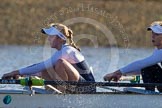 The Boat Race season 2014 - Women's Trial VIIIs (OUWBC, Oxford): Cleopatra: 7 Amber de Vere, 6 Elo Luik..
River Thames between Putney Bridge and Mortlake,
London SW15,

United Kingdom,
on 19 December 2013 at 12:58, image #194