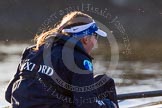 The Boat Race season 2014 - Women's Trial VIIIs (OUWBC, Oxford): Cleopatra: Cox Olivia Cleary..
River Thames between Putney Bridge and Mortlake,
London SW15,

United Kingdom,
on 19 December 2013 at 13:02, image #221