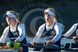 The Boat Race season 2014 - Women's Trial VIIIs (OUWBC, Oxford): Cleopatra:  7 Amber de Vere, 6 Elo Luik..
River Thames between Putney Bridge and Mortlake,
London SW15,

United Kingdom,
on 19 December 2013 at 13:03, image #231