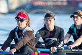The Boat Race season 2014 - Women's Trial VIIIs(CUWBC, Cambridge): Wink Wink: 6 Fiona Macklin, 5 Caroline Reid, 4 Sara Lackner..
River Thames between Putney Bridge and Mortlake,
London SW15,

United Kingdom,
on 19 December 2013 at 13:49, image #285