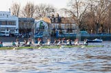 The Boat Race season 2014 - Women's Trial VIIIs(CUWBC, Cambridge): Nudge Nudge vs Wink Wink..
River Thames between Putney Bridge and Mortlake,
London SW15,

United Kingdom,
on 19 December 2013 at 14:03, image #331