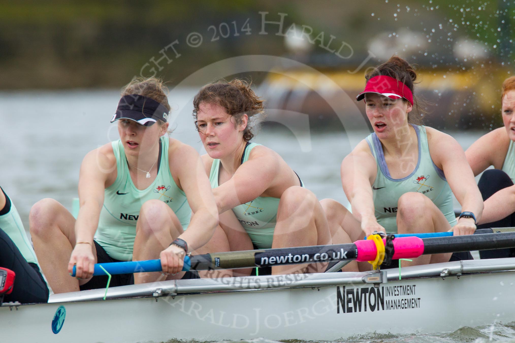 The Boat Race season 2014 - fixture CUWBC vs Thames RC: The Cambridge boat:  7 Claire Watkins, 6 Melissa Wilson, 5 Catherine Foot, and 4 Izzy Vyvyan..




on 02 March 2014 at 13:11, image #58