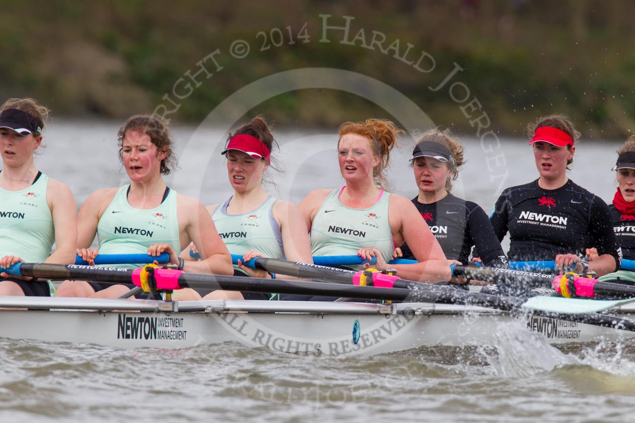 The Boat Race season 2014 - fixture CUWBC vs Thames RC: In the Cambridge boat 6 Melissa Wilson, 5 Catherine Foot, 4 Izzy Vyvyan, 3 Holly Game, 2 Kate Ashley, bow Caroline Reid..




on 02 March 2014 at 13:13, image #75