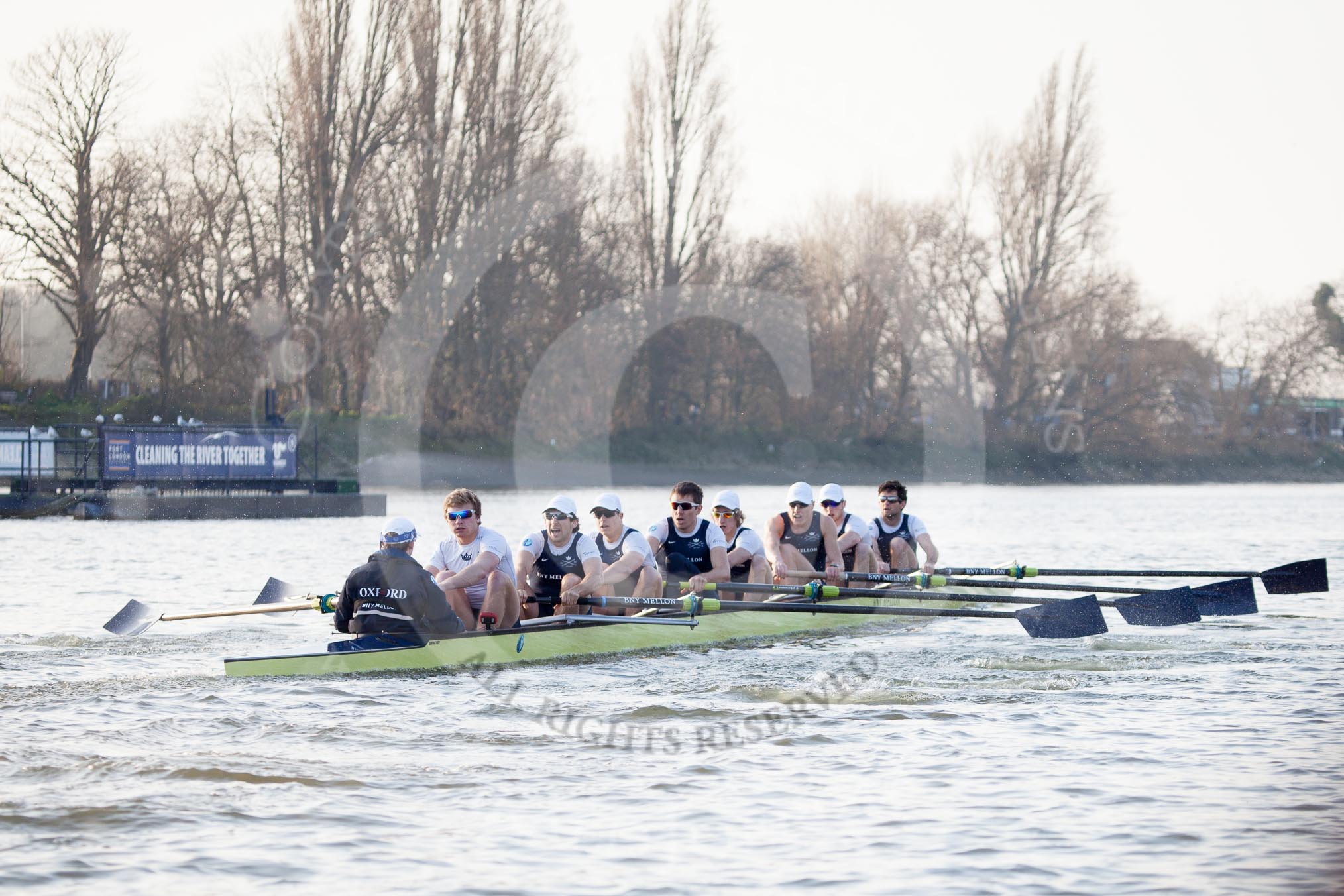 The Boat Race season 2014 - fixture OUBC vs German U23: The OUBC boat..
River Thames between Putney Bridge and Chiswick Bridge,



on 08 March 2014 at 16:47, image #60