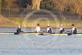 The Boat Race season 2014 - fixture OUBC vs German U23: The OUBC boat: Cox Laurence Harvey, stroke Constantine Louloudis, 7 Sam O’Connor, 6 Michael Di Santo..
River Thames between Putney Bridge and Chiswick Bridge,



on 08 March 2014 at 16:41, image #11