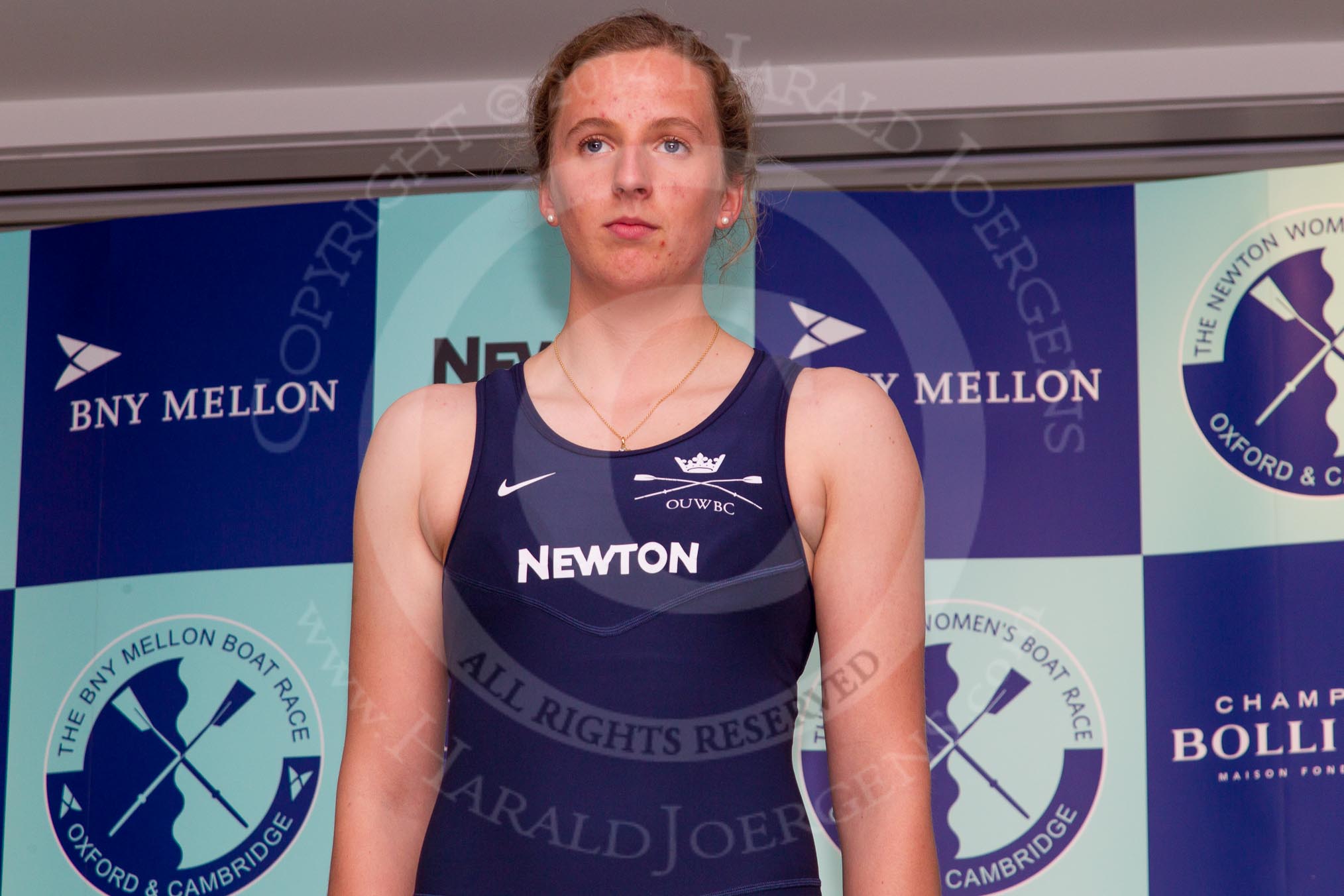 The Boat Race season 2014 - Crew Announcement and Weigh In: The 2014 Women's Boat Race crews: Oxford 5 seat Anastasia Chitty - 69.4kg..
BNY Mellon Centre,
London EC4V 4LA,
London,
United Kingdom,
on 10 March 2014 at 11:47, image #34