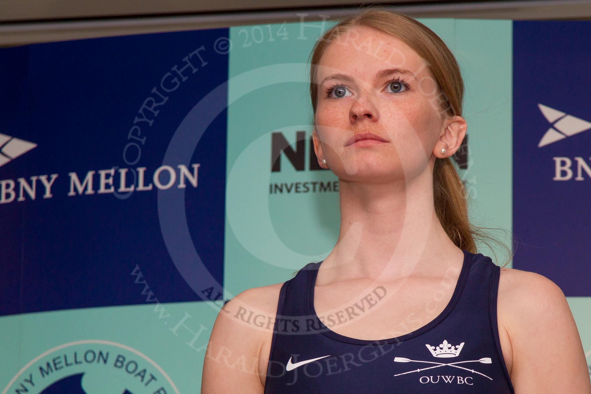 The Boat Race season 2014 - Crew Announcement and Weigh In: The 2014 Women's Boat Race crews: Oxford cox Erin Wysocki-Jones, 49.6kg..
BNY Mellon Centre,
London EC4V 4LA,
London,
United Kingdom,
on 10 March 2014 at 11:51, image #56