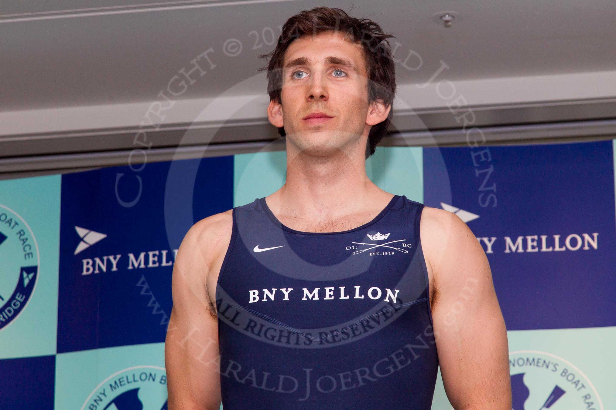 The Boat Race season 2014 - Crew Announcement and Weigh In: The 2014 Boat Race crew: Oxford 7 seat Sam O’Connor - 88.8kg..
BNY Mellon Centre,
London EC4V 4LA,
London,
United Kingdom,
on 10 March 2014 at 12:04, image #106