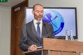 The Boat Race season 2014 - Crew Announcement and Weigh In: BBC sport broadcaster Andrew Cotter speaking at the 2014 Boat Race Crew Announcement..
BNY Mellon Centre,
London EC4V 4LA,
London,
United Kingdom,
on 10 March 2014 at 11:36, image #4