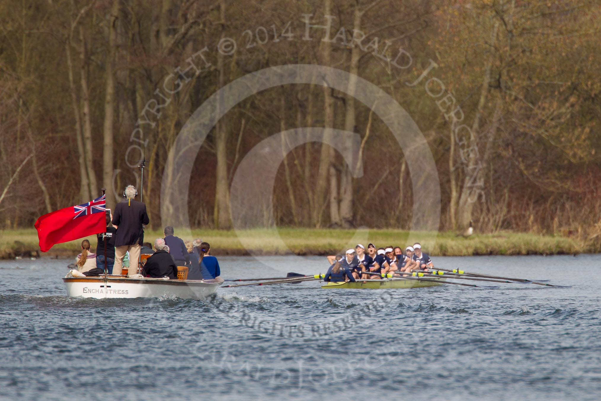 The Women's Boat Race and Henley Boat Races 2014: The Women's Reserves - Osiris v. Blondie race. Osiris (Oxford) has just won the race..
River Thames,
Henley-on-Thames,
Buckinghamshire,
United Kingdom,
on 30 March 2014 at 14:18, image #181