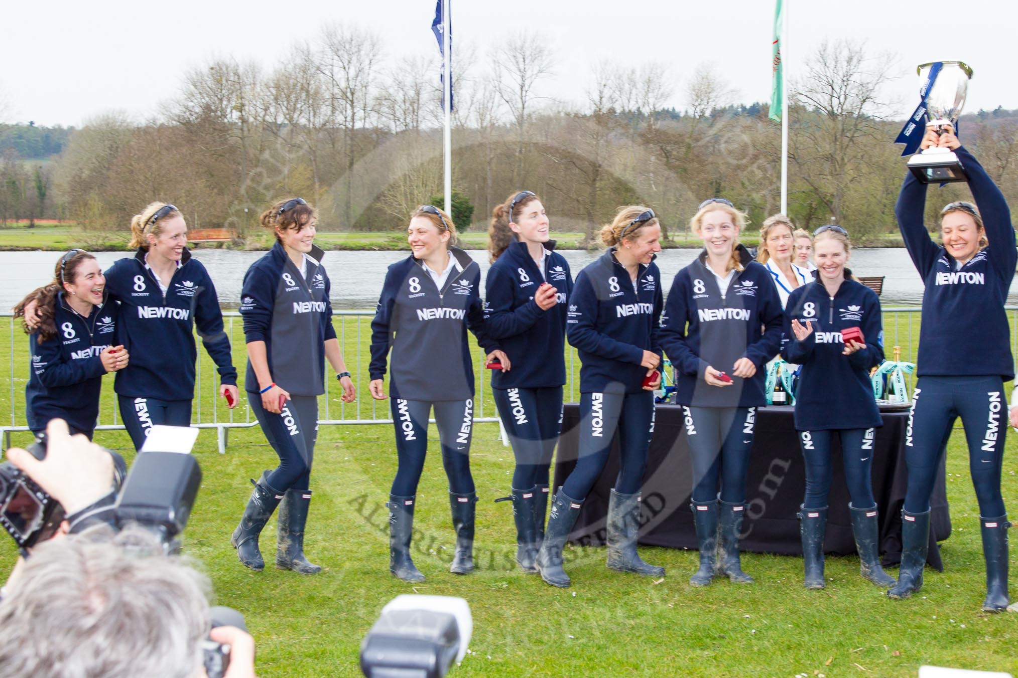 The Women's Boat Race and Henley Boat Races 2014.
River Thames,
Henley-on-Thames,
Buckinghamshire,
United Kingdom,
on 30 March 2014 at 16:55, image #497
