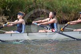 The Women's Boat Race and Henley Boat Races 2014: The Intercollegiate women's race. The Wadham College (Oxford) boat, 6 seat Stephanie Hall, 5 Canna Whyte..
River Thames,
Henley-on-Thames,
Buckinghamshire,
United Kingdom,
on 30 March 2014 at 13:27, image #20