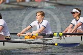 The Women's Boat Race and Henley Boat Races 2014: The Intercollegiate women's race. The Trinity College (Cambridge) boat, 3 seat Lydia Bass, 2 Alexa Pohl..
River Thames,
Henley-on-Thames,
Buckinghamshire,
United Kingdom,
on 30 March 2014 at 13:27, image #26