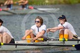 The Women's Boat Race and Henley Boat Races 2014: The Intercollegiate women's race. The Trinity College (Cambridge) boat, 5 seat Blanka Kesek, 4 Danielle Broadfoot..
River Thames,
Henley-on-Thames,
Buckinghamshire,
United Kingdom,
on 30 March 2014 at 13:27, image #28