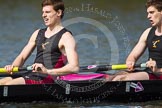 The Women's Boat Race and Henley Boat Races 2014: The Intercollegiate men's race. In the Downing College (Cambridge) boat in the 6 seat Andrew Niven, 5 Jonathan Daniels..
River Thames,
Henley-on-Thames,
Buckinghamshire,
United Kingdom,
on 30 March 2014 at 13:52, image #99