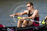 The Women's Boat Race and Henley Boat Races 2014: The Intercollegiate men's race. In the Downing College (Cambridge) boat stroke  Michael Whetnall..
River Thames,
Henley-on-Thames,
Buckinghamshire,
United Kingdom,
on 30 March 2014 at 13:52, image #100