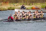 Photo 1403301352541D44766HaraldJoergens The Women's Boat Race and Henley Boat Races 2014: The Intercollegiate men's race. Downing College (Cambridge) passing the press launch..
River Thames,
Henley-on-Thames,
Buckinghamshire,
United Kingdom,
on 30 March 2014 at 13:52, image #107