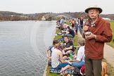 The Women's Boat Race and Henley Boat Races 2014: Crowds on the Thames towpath before the main event of the day, the Newton Women's Boat Race..
River Thames,
Henley-on-Thames,
Buckinghamshire,
United Kingdom,
on 30 March 2014 at 14:40, image #209