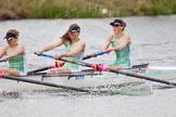 The Women's Boat Race and Henley Boat Races 2014: The CUWBC Lightweights boat with 3 seat Lottie Meggit, 2 Christina Ostacchini, bow  Clare Hall..
River Thames,
Henley-on-Thames,
Buckinghamshire,
United Kingdom,
on 30 March 2014 at 14:49, image #235