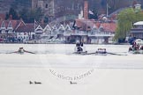 The Women's Boat Race and Henley Boat Races 2014: The start of the Newton Women's Boat Race at Henley. Oxford is on the right (Bucks) side, following the boats is the umpire's launch and, on the right, a press launch..
River Thames,
Henley-on-Thames,
Buckinghamshire,
United Kingdom,
on 30 March 2014 at 15:13, image #282