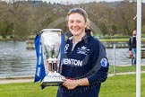 The Women's Boat Race and Henley Boat Races 2014: Maxie Scheske, president of OUWBC, the winner of the Newton Women's Boat Race, with the Newton Women's Boat Race Trophy..
River Thames,
Henley-on-Thames,
Buckinghamshire,
United Kingdom,
on 30 March 2014 at 17:13, image #536