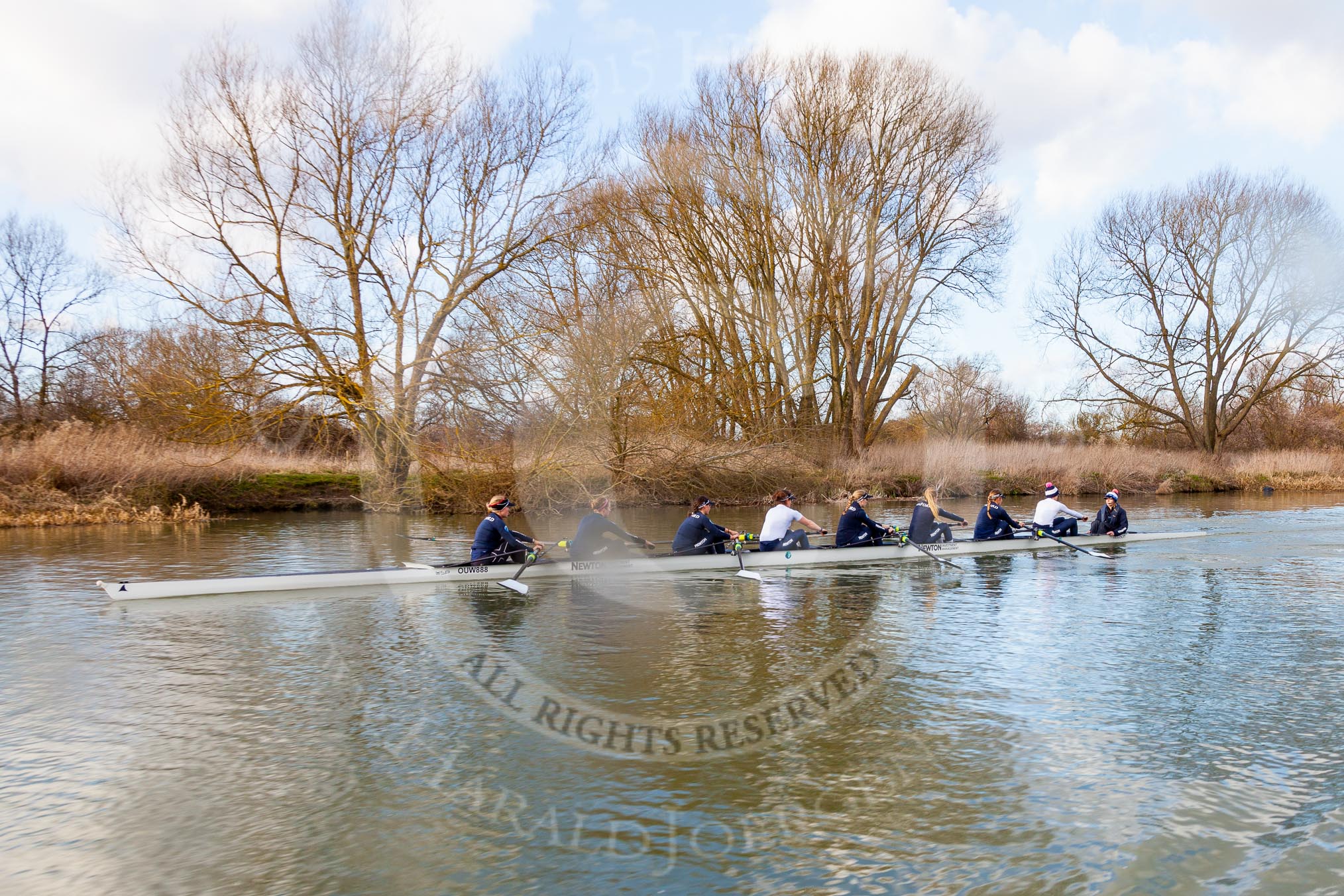 The Boat Race season 2015: OUWBC training Wallingford.

Wallingford,

United Kingdom,
on 04 March 2015 at 15:47, image #83