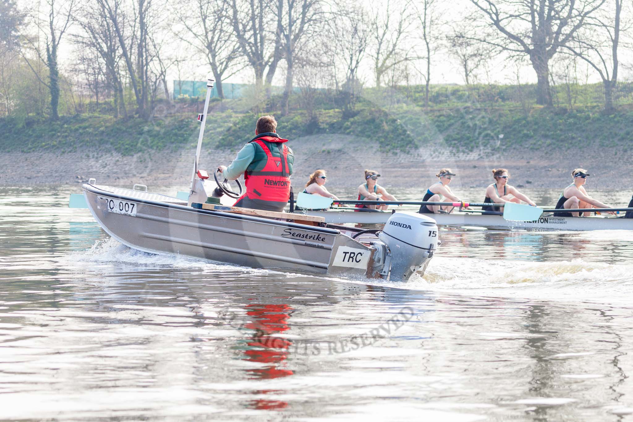 The Boat Race season 2015 - Tideway Week.
River Thames between Putney and Mortlake,
London,

United Kingdom,
on 08 April 2015 at 10:30, image #79