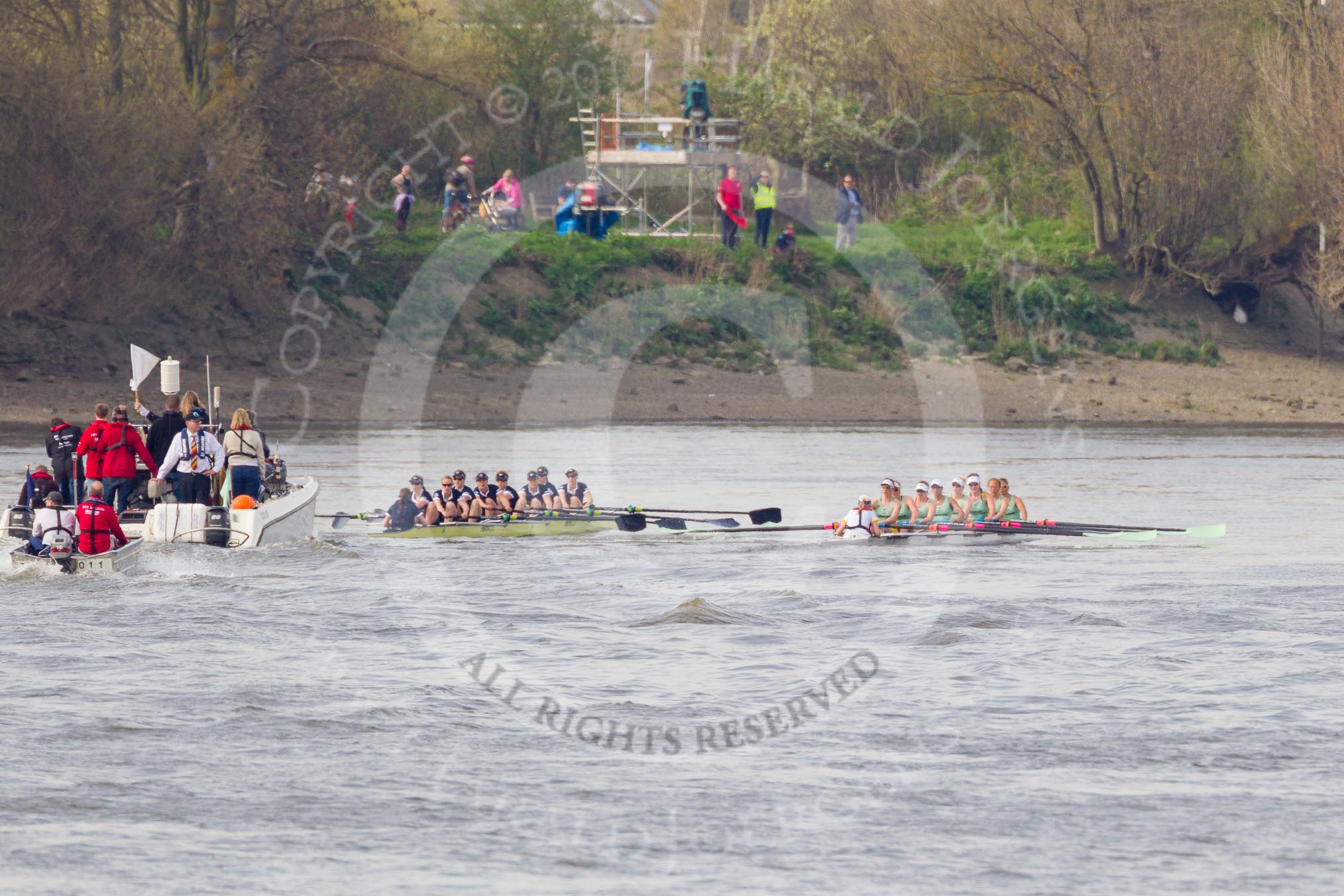 The Boat Race season 2015 - Newton Women's Boat Race.
River Thames between Putney and Mortlake,
London,

United Kingdom,
on 10 April 2015 at 16:04, image #151