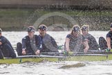 The Boat Race season 2016 - Women's Boat Race Trial Eights (OUWBC, Oxford): "Charybdis", here 7-Maddy Badcott, 6-Elo Luik, 5-Ruth Siddorn, 4-Emma Spruce.
River Thames between Putney Bridge and Mortlake,
London SW15,

United Kingdom,
on 10 December 2015 at 12:33, image #283