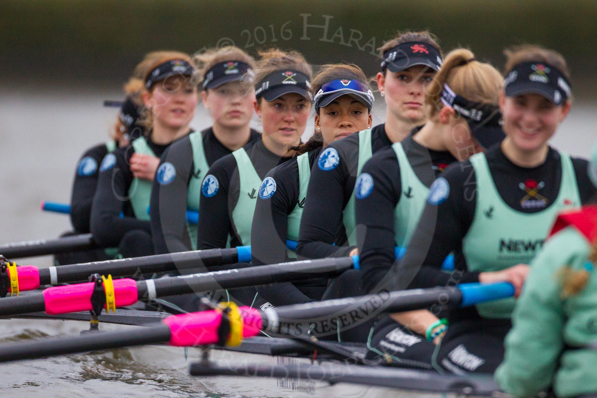 The Boat Race season 2016 - Women's Boat Race Fixture CUWBC vs OBUBC.
River Thames between Putney Bridge and Mortlake,
London SW15,

United Kingdom,
on 31 January 2016 at 15:52, image #43